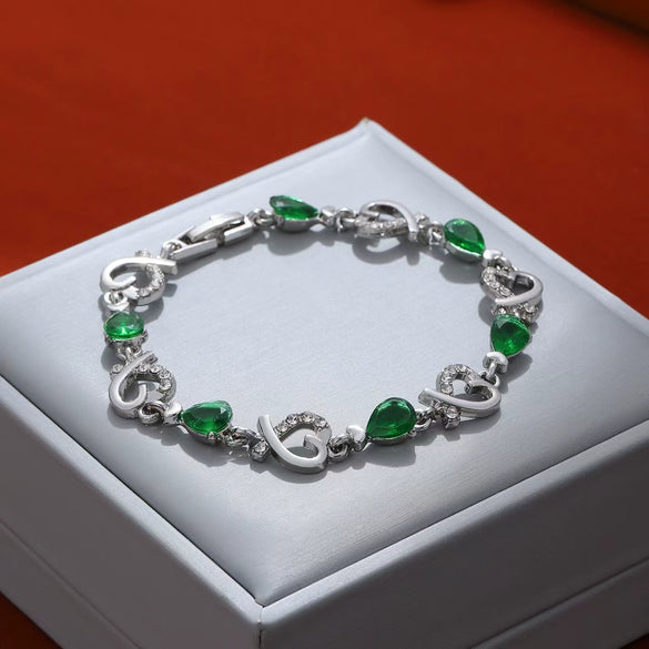 Wholesale Women's Geometric Copper Zircon Woven Claw Chain Bracelet Set With Diamonds