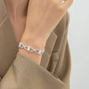 Wholesale Women's Geometric Copper Zircon Woven Claw Chain Bracelet Set With Diamonds