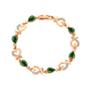 Wholesale Women's Geometric Copper Zircon Woven Claw Chain Bracelet Set With Diamonds