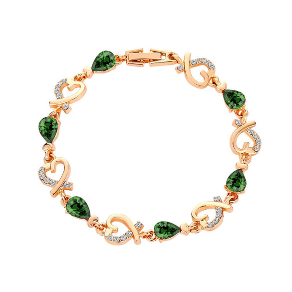 Wholesale Women's Geometric Copper Zircon Woven Claw Chain Bracelet Set With Diamonds