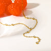 Wholesale Women's Geometric Cross Chain 18K Gold Plated Stainless Steel Necklace Light Luxury Style