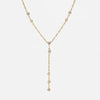 Wholesale Women's Geometric Cross Chain 18K Gold Plated Stainless Steel Necklace Light Luxury Style