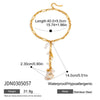 Wholesale Women's Geometric Cross Long Yshaped Necklace Electroplated Titanium Steel And Stainless Steel Jewelry