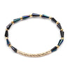 Wholesale Women's Geometric Crystal Beaded Elastic Bracelet