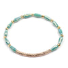 Wholesale Women's Geometric Crystal Beaded Elastic Bracelet
