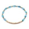 Wholesale Women's Geometric Crystal Beaded Elastic Bracelet