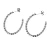 Wholesale Women's Geometric Cshaped Stainless Steel Earrings 14K Gold Plated