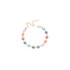 Wholesale Women's Geometric Devil's Eye Necklace Bracelet Anklet Combination Made Of Alloy With Electroplating Treatment And Bamboo Chain