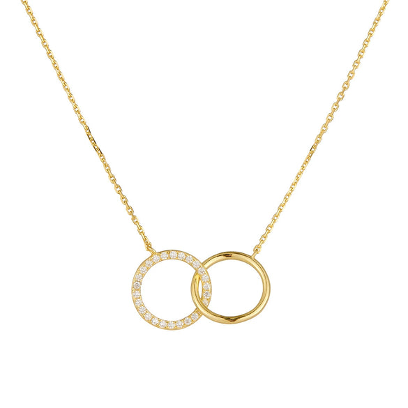 Wholesale Women's Geometric Diamond Cross Chain Necklace Made Of 925 Sterling Silver