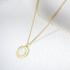 Wholesale Women's Geometric Diamond Design Oval Motherofpearl Shell Pendant Necklace With Cross Chain In 925 Sterling Silver