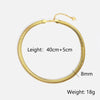 Wholesale Women's Geometric Diamond Design Titanium Steel And Stainless Steel Snake Bone Chain Necklace Choker