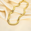Wholesale Women's Geometric Diamond Design Titanium Steel And Stainless Steel Snake Bone Chain Necklace Choker