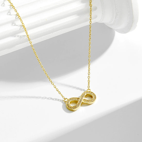 Wholesale Women's Geometric Diamond Microinlaid S925 Sterling Silver Cross Chain Necklace