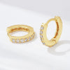 Wholesale Women's Geometric Diamond Micropaved Zircon 925 Sterling Silver Earrings
