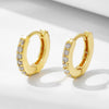 Wholesale Women's Geometric Diamond Micropaved Zircon 925 Sterling Silver Earrings