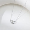 Wholesale Women's Geometric Diamond S925 Sterling Silver Cross Chain Necklace