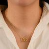 Wholesale Women's Geometric Diamond S925 Sterling Silver Cross Chain Necklace