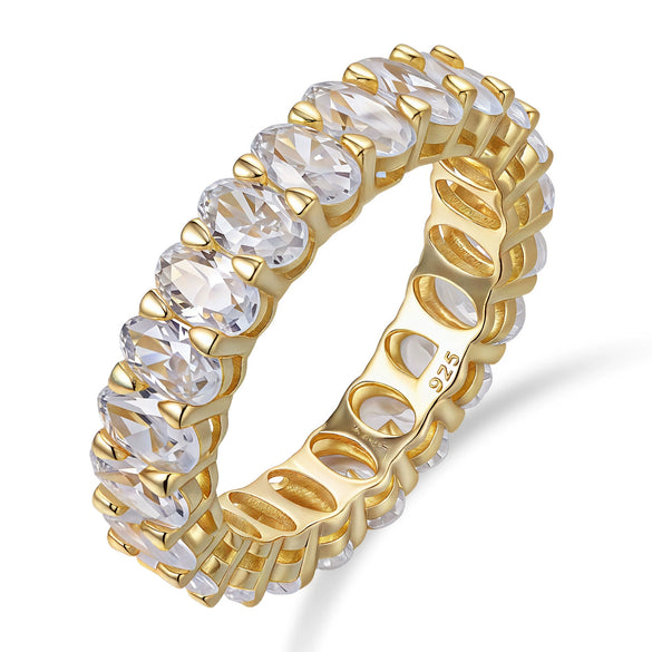 Wholesale Women's Geometric Diamond S925 Sterling Silver Ring