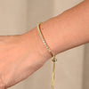 Wholesale Women's Geometric Diamond S925 Sterling Silver Telescopic Adjustable Tennis Bracelet Hand Jewelry