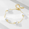 Wholesale Women's Geometric Diamond 925 Sterling Silver Beaded Bracelet