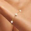 Wholesale Women's Geometric Diamond 925 Sterling Silver Beaded Bracelet