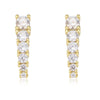 Wholesale Women's Geometric Diamond Style 925 Sterling Silver Earrings