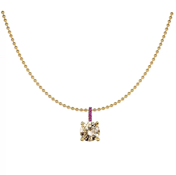 Wholesale Women's Geometric Diamond Titanium Steel Mixed Gem Inlay Colorpreserving Zircon Necklace Light Luxury Style