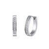 Wholesale Women's Geometric Diamondencrusted Ear Clips And Hoops In Stainless Steel With Vacuum Real Gold Plating