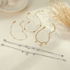 Wholesale Women's Geometric Diamondencrusted Hollow Heart 18K Gold Electroplated Stainless Steel Bracelet
