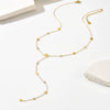 Wholesale Women's Geometric Diamondencrusted Yshaped Titanium Steel Stainless Steel Necklace With Vacuum Plating In Furnace