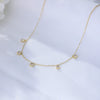 Wholesale Women's Geometric Drop Shape Diamond S925 Sterling Silver Pendant Necklace With Cross Chain