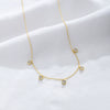 Wholesale Women's Geometric Drop Shape Diamond S925 Sterling Silver Pendant Necklace With Cross Chain