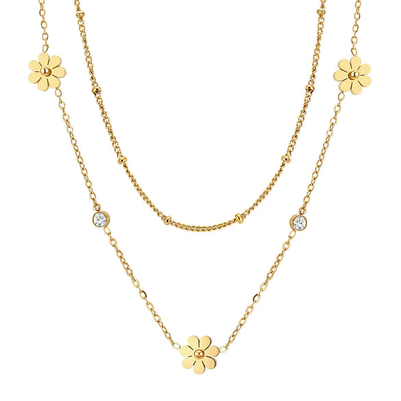 Wholesale Women's Geometric Electroplated Stainless Steel Accessories Set Of Earrings Necklaces And Bracelets