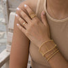Wholesale Women's Geometric Electroplated Stainless Steel And Titanium Steel Jewelry Rings And Bracelets