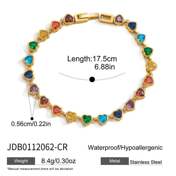 Wholesale Women's Geometric Electroplated Stainless Steel Bracelet Jewelry