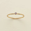 Wholesale Women's Geometric Electroplated Stainless Steel December Birthday Stone Ring