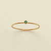 Wholesale Women's Geometric Electroplated Stainless Steel December Birthday Stone Ring