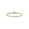 Wholesale Women's Geometric Electroplated Stainless Steel December Birthday Stone Ring