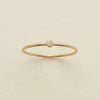 Wholesale Women's Geometric Electroplated Stainless Steel December Birthday Stone Ring