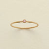 Wholesale Women's Geometric Electroplated Stainless Steel December Birthday Stone Ring