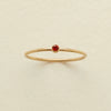 Wholesale Women's Geometric Electroplated Stainless Steel December Birthday Stone Ring