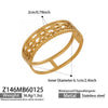 Wholesale Women's Geometric Electroplated Stainless Steel Small Leaf Hollow Buckle Bracelet