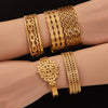Wholesale Women's Geometric Electroplated Stainless Steel Small Leaf Hollow Buckle Bracelet