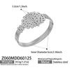Wholesale Women's Geometric Electroplated Stainless Steel Small Leaf Hollow Buckle Bracelet