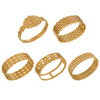 Wholesale Women's Geometric Electroplated Stainless Steel Small Leaf Hollow Buckle Bracelet