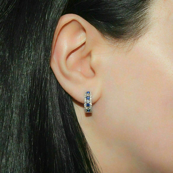 Wholesale Women's Geometric Elegant Earrings Copper Set With Zirconia