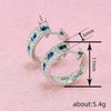 Wholesale Women's Geometric Elegant Earrings Copper Set With Zirconia