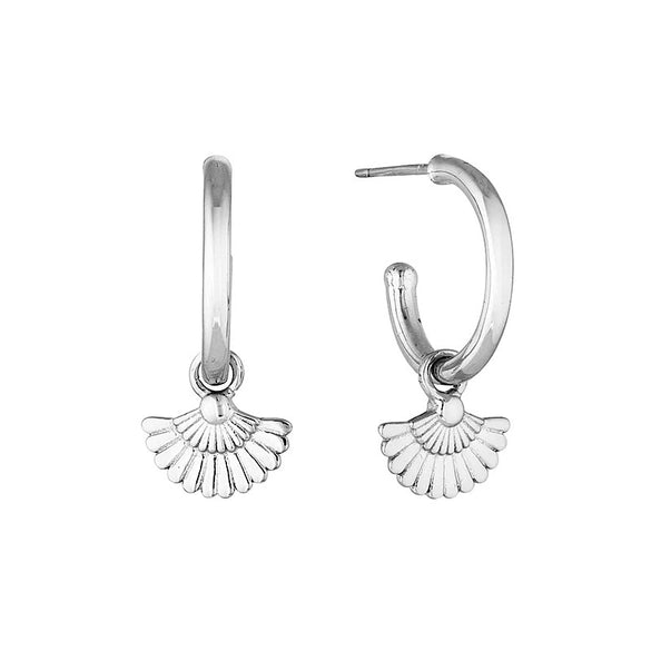 Wholesale Women's Geometric Fan Shaped S925 Silver Needle And Copper Electroplated Ear Buckle Earrings