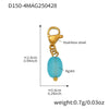 Wholesale Women's Geometric Ferris Wheel Heart Enamel Multiaccessory Necklace 18K Gold Plated Stainless Steel And Titanium Steel