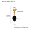 Wholesale Women's Geometric Ferris Wheel Heart Enamel Multiaccessory Necklace 18K Gold Plated Stainless Steel And Titanium Steel